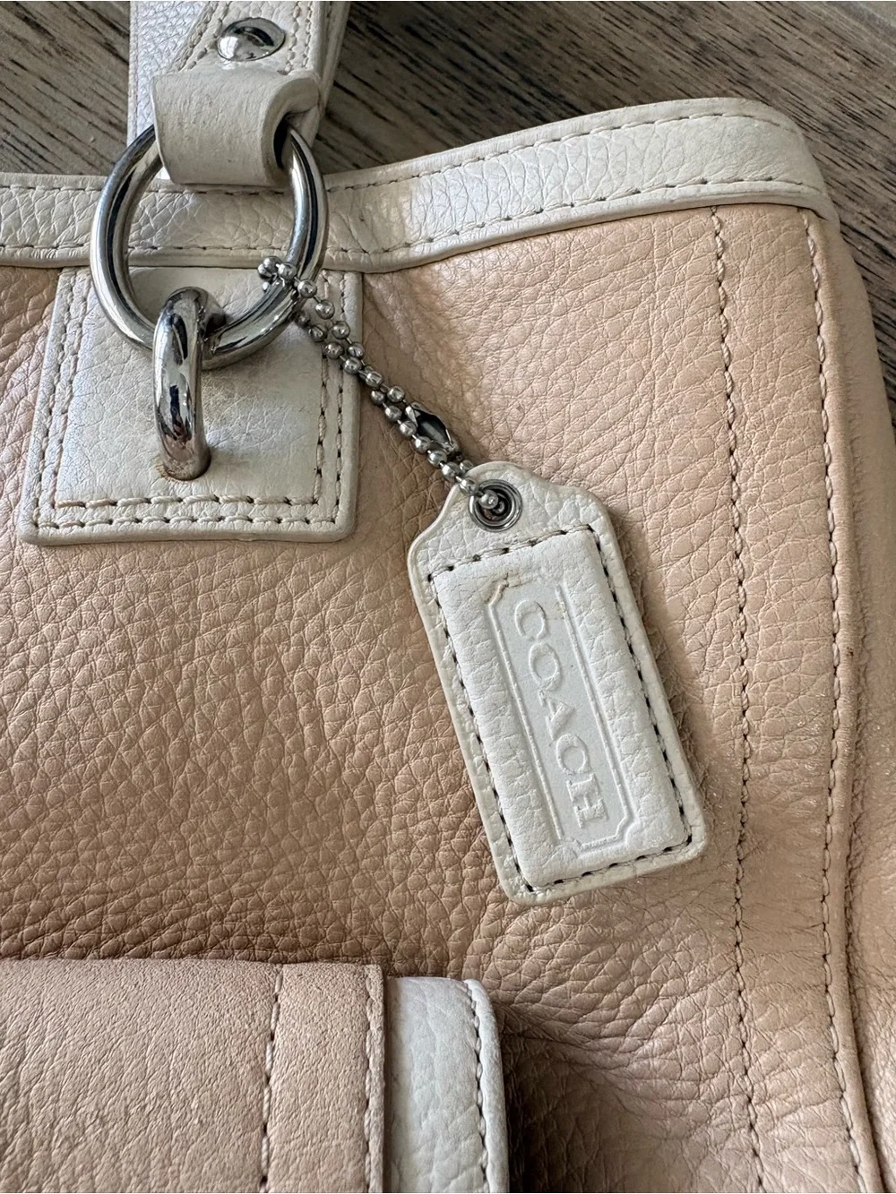 Coach Pebbled Leather Penelope Carryall Tote